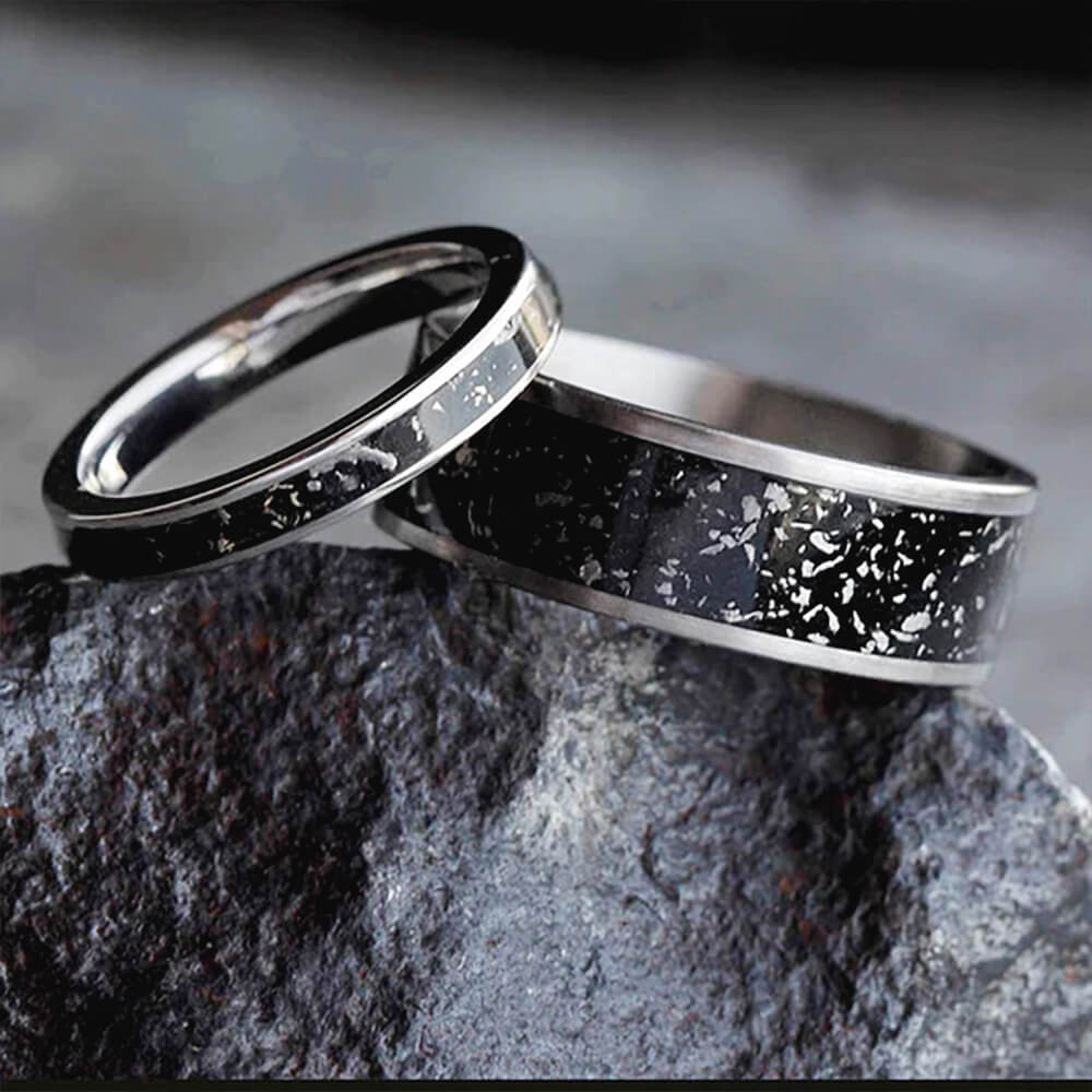 10 Unique Matching Wedding Bands His Hers for Bride and Groom